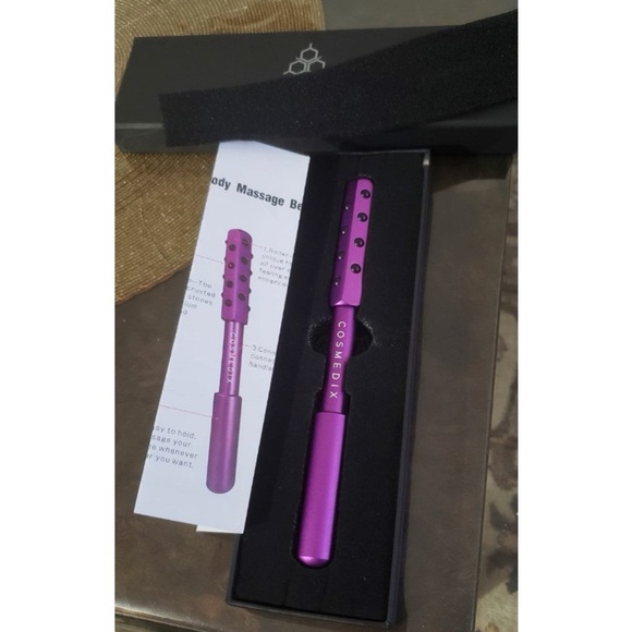 COSMEDIX Purple Facial And Body Massage Roller - Picture 3 of 4